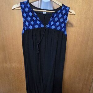 484. Old Navy Sleeveless Tunic Black Blue Size XS